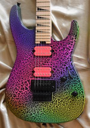 Jackson - master built usa  DK2H NEON CRACKLE  NAMM 2019  
