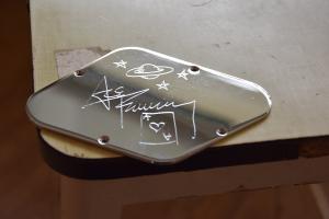 FREHLEY PLATES - SET PLAQUES  CHROME LES PAUL 
