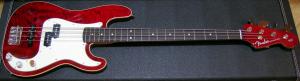 Fender - Deluxe Series - Aerodyne P-Bass Crimson Red Transparent RW
